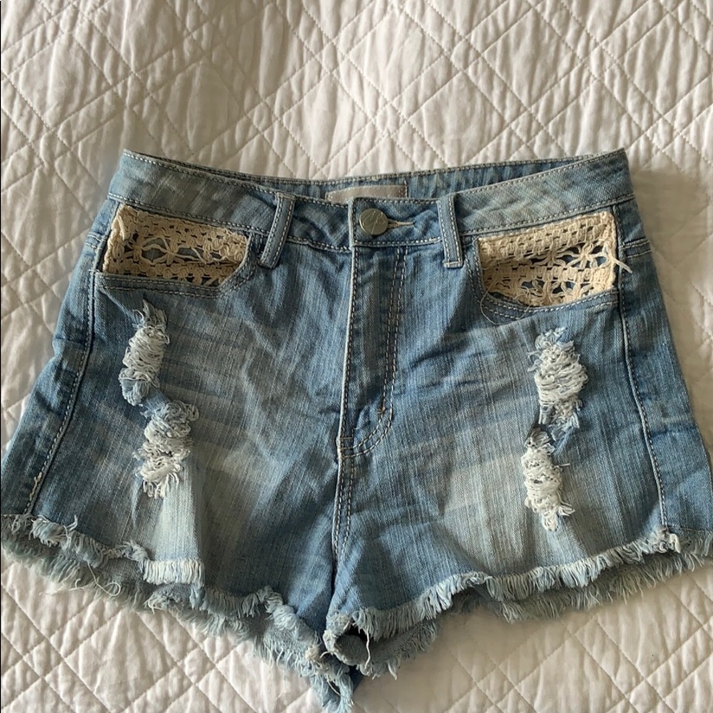 High Waisted Jean Shorts 6